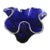 Vintage Mid-Century Modern Murano Style Cobalt Blue Handblown Handkerchief Ruffled Art Glass Vase For Sale