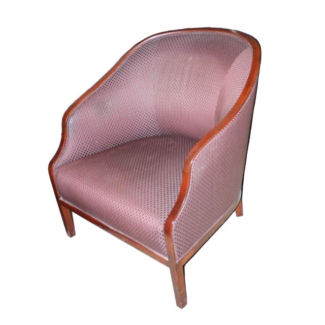 Mid-Century Modern Mid 20th Century Elegant MCM Lounge Chair Attributed to Ward Bennett for Geiger For Sale - Image 3 of 5