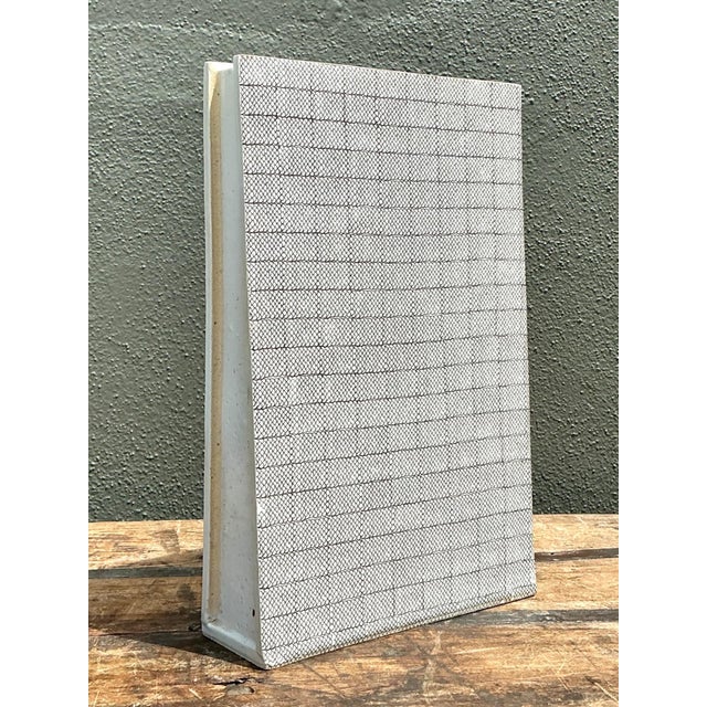 This vintage ceramic vase brings authentic mid-century modern character to any interior with its bold grid pattern and...