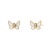 18 karat yellow gold Mother of pearl 1.20 carats approx. Diamonds 0.05 carat approx. Post backs for pierced ears Length...