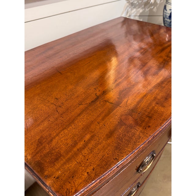 19th Century English Bowfront Chest For Sale - Image 4 of 12