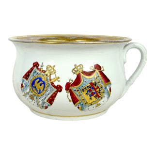 Rare Porcelain Ease Pot With the Arms of Napoleon I and Marie-Louise - 19th Century For Sale