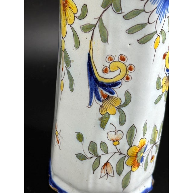 Faience Vase from Fourmaintraux, Desvres, France, 19th Century For Sale - Image 4 of 9