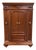 Antique Victor Victrola Orthophonic Floral Carved Walnut Credenza Cabinet For Sale