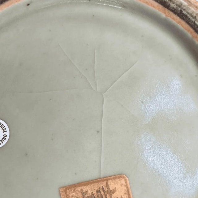 Ceramic Pair of Early 19th Century Chinese Green Celadon Pots With Dragon, Ruyi, and Wave Motifs For Sale - Image 7 of 7