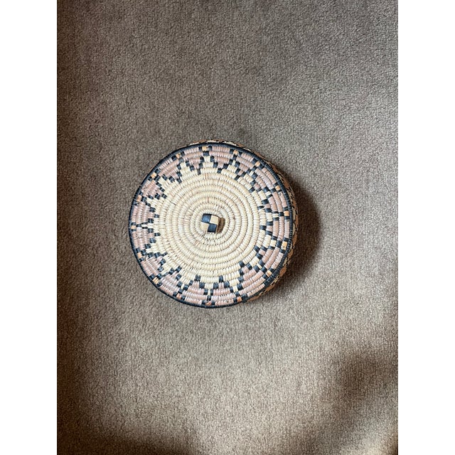 African 1970s African Zulu Woven Basket With Lid For Sale - Image 3 of 5