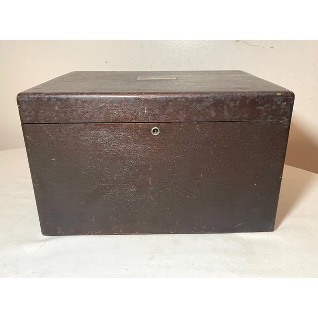 19th Century Quality Antique 1800's Handmade Wooden Glass Cigar Tobacco Humidor Box Casket For Sale - Image 5 of 12