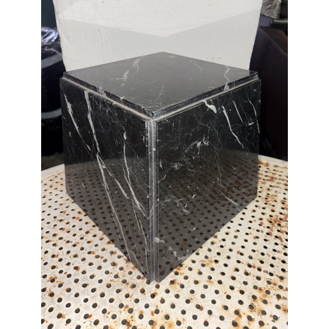 Vintage Marble Cube Table, 1950 For Sale - Image 10 of 10