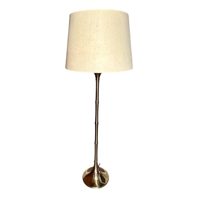 Brass Bamboo Floor Lamp by Ingo Maurer, 1960s For Sale - Image 9 of 9