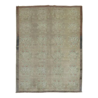 Vintage Turkish Square Shape Area Size Rug - 4'6" x 5'7" For Sale