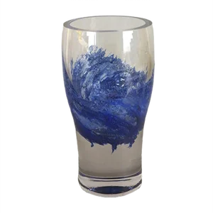 Vintage Glass Vase by Heinrich Löffelhardt, 1960s
