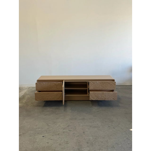 1970s Brutalist Low Profile Credenza For Sale - Image 10 of 15