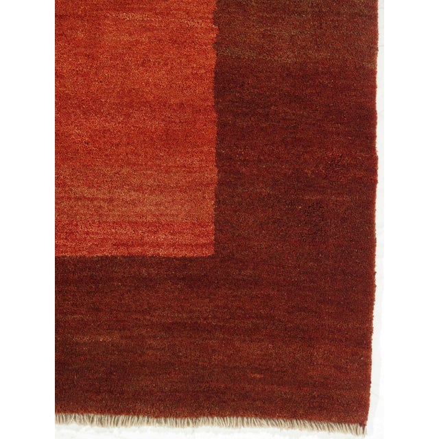 1980s Vintage Hand-Knotted Persian Gabbeh Rug 8'10" X 11'8" For Sale - Image 5 of 7