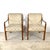 There is something immediately right about the proportions of these chairs. This pair of vintage 1970s bentwood lounge...