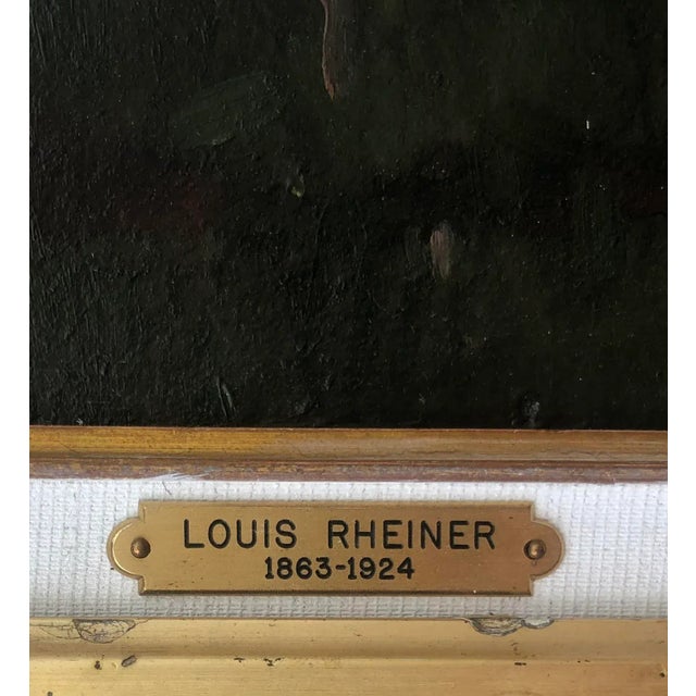 Louis Rheiner, Campagne genevoise, 1906, Oil on Cardboard, Framed For Sale - Image 9 of 11