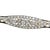 Antique Art Deco 14k Two-Tone Gold Milgrain Filigree 2.75cts Diamond Bar Brooch For Sale - Image 9 of 10