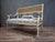 Blue Louis XVI Style Bench in Wood and Fabric For Sale - Image 8 of 10