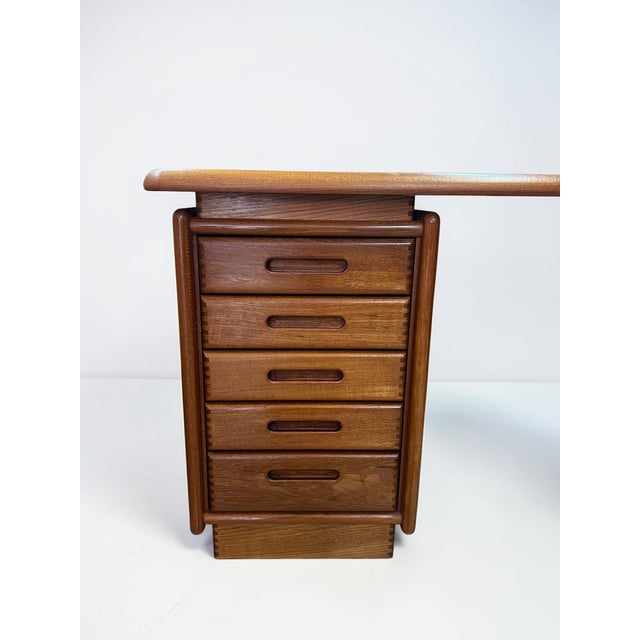 Brown Danish Modern Teak Desk from Salin Møbler, 1970s For Sale - Image 8 of 18