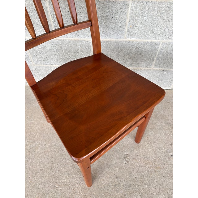 Hunt Country Mission Style Cherry Side Chairs - A Pair For Sale - Image 4 of 11
