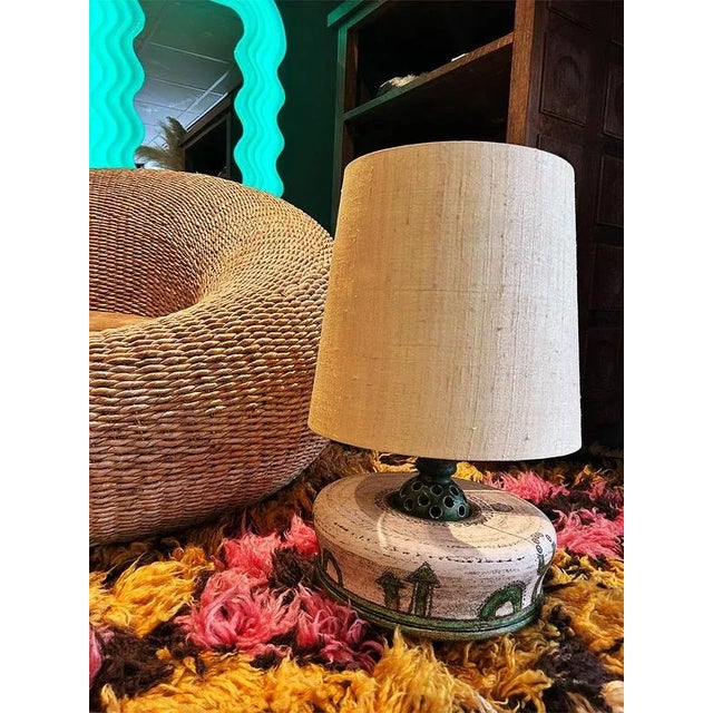 Large Vintage Ceramic Table Lamp, 1960s For Sale - Image 6 of 8