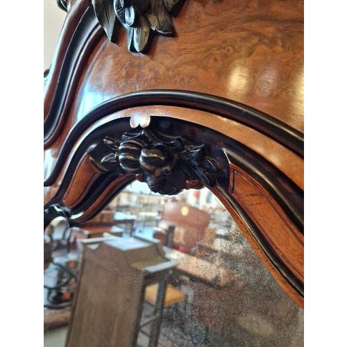 Dutch Carved Cabinet in Walnut For Sale - Image 3 of 14
