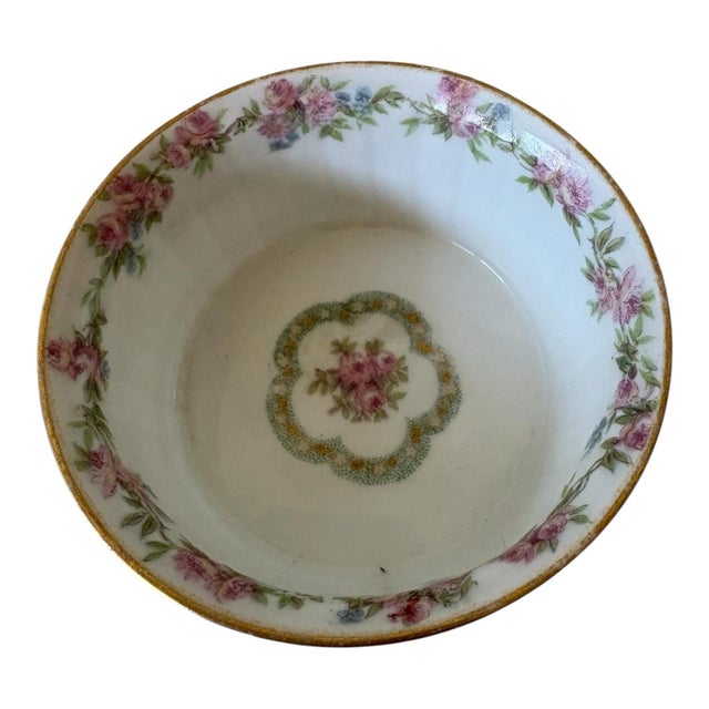 Early 20th-Century Charles Field Haviland Limoges Floral Ramekins & Underplates — Set of 10 For Sale - Image 11 of 12
