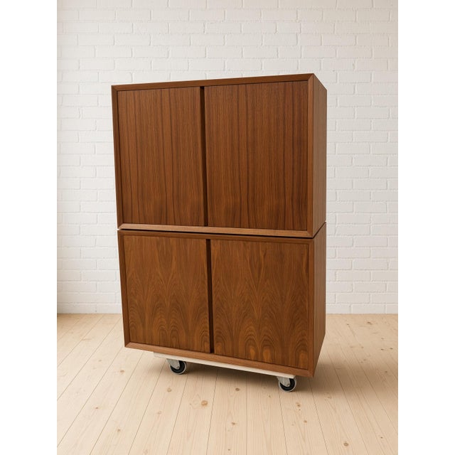 Brown Teak Shelving System by Poul Cadovius for Cado, 1960s For Sale - Image 8 of 12