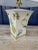 French Country 1990s Scully & Scully Style French Country Pineapple and Floral Table Lamp With Silk Shade For Sale - Image 3 of 11