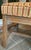 Red oak upholstered diningroom chairs; 2 arm end chairs with removable back cushions and 4 side chairs.. A.B. branded...
