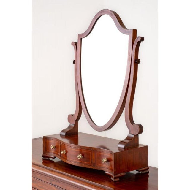 Regency Revival Mahogany Dressing Mirror, 1880s For Sale - Image 4 of 8