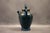 Large Art Nouveau Goat Figurine in Duck-Blue Glazed Stoneware with Drips by Léon Pointu for Saint-Amand-en-Puisaye, 1920s For Sale - Image 4 of 10
