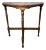 Traditional Edwardian Demi-Lune Solid Wood Accent Side Table For Sale
