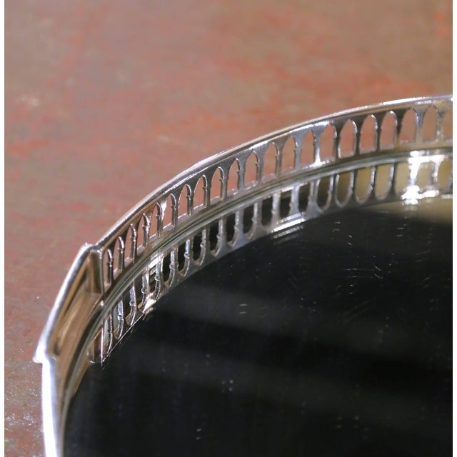 Metal 19th Century French Silvered Bronze & Mirrored Two-Piece "Surtout De Table" For Sale - Image 7 of 8