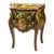 French Rococo Hand-Painted Accent Chest With Gold Leaf Details & Romantic Landscape Artwork For Sale