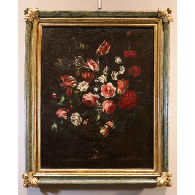 Giovanni Stanchi, Still Life with Vase of Flowers, 1680, Oil on Canvas For Sale - Image 15 of 15