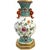 Newly rewired vintage lamp. 1920's Chinese porcelain vase hand-painted in the "Famille Rose" pattern. Gold gilt perforated...