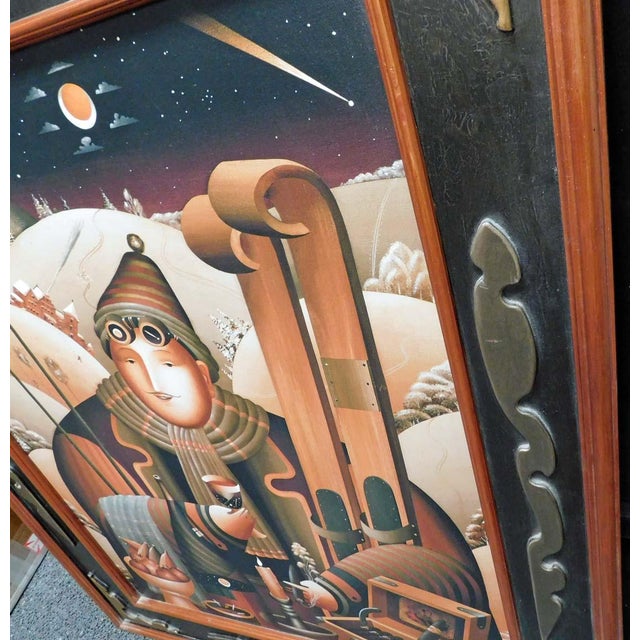 Black Anton Arkhipov "Enchanted Journey Ii" Hand Signed Artist's Custom Framed Art For Sale - Image 8 of 9