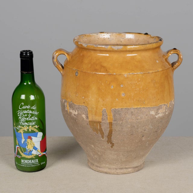 19th Century French Terracotta Pot À Confit 12"High For Sale - Image 10 of 11