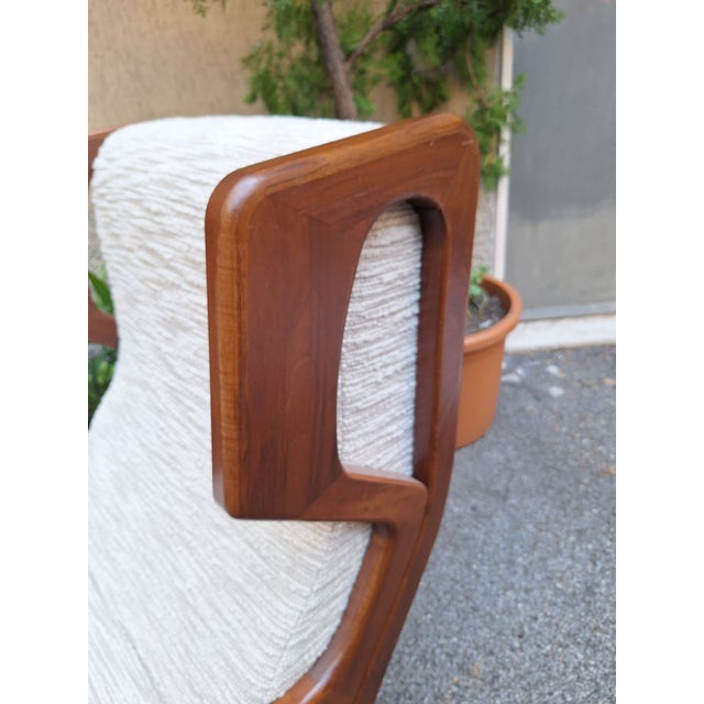 Armchairs Wooden Ears Model in White Boucle by Gio Ponti for Manifattura Artigianale Italiana, 1990s, Set of 2 For Sale - Image 10 of 14