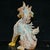 Antique Glass Guardian Lion Sculpture – 7.1" Roaring Mythical Beast With Verdigris Patina For Sale - Image 9 of 9