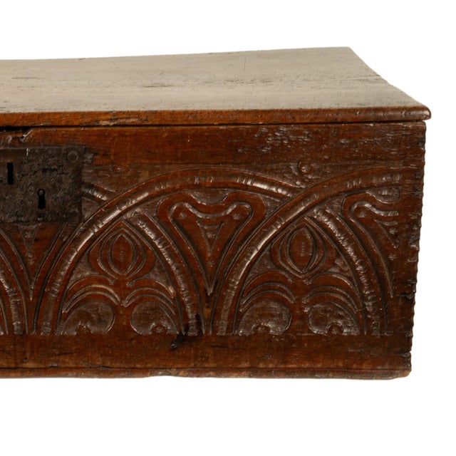 Antique English 17th Century Charles II Carved Oak Bible Document Deed Box 1680 For Sale - Image 16 of 16