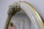 Italian Capodimonte Floral Mirror with White Porcelain Roses and Gilt Wood Frame from Giulio Tucci, 1970s For Sale - Image 4 of 10