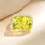 Kai Fine Jewelry Kai Reflection 11.3ctw Old Mine Cut Natural Lemon Quartz & Diamond Ring in 14k Gold (All Sizes Available) For Sale - Image 4 of 9