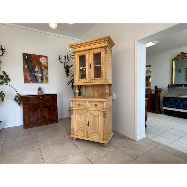 Wood Gründerzeit Farmhouse Kitchen Cupboard For Sale - Image 7 of 7