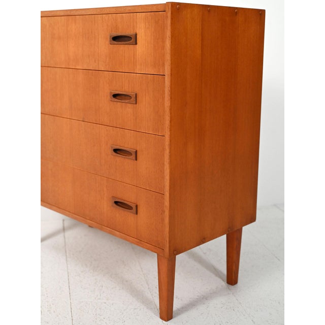 Brown Scandinavian Teak Chest of Drawers, 1960s For Sale - Image 8 of 11