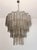 Mid-Century Modern Italian Murano Glass Chandelier, 4-Tier Smoked Glass Tubes, Polished Nickel For Sale - Image 3 of 5