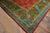 1900s Pink Rose Floral Arts & Crafts Antique Irish Donegal Rug 9' X 17'7" Handknotted Wool Carpet For Sale - Image 10 of 11