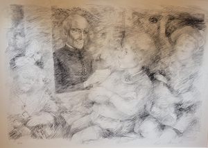 Lucien-Philippe Moretti, Monochrome, 1980, Lithograph