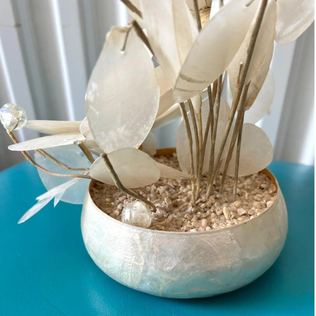 Capiz Shell Flower Display For Sale - Image 4 of 9