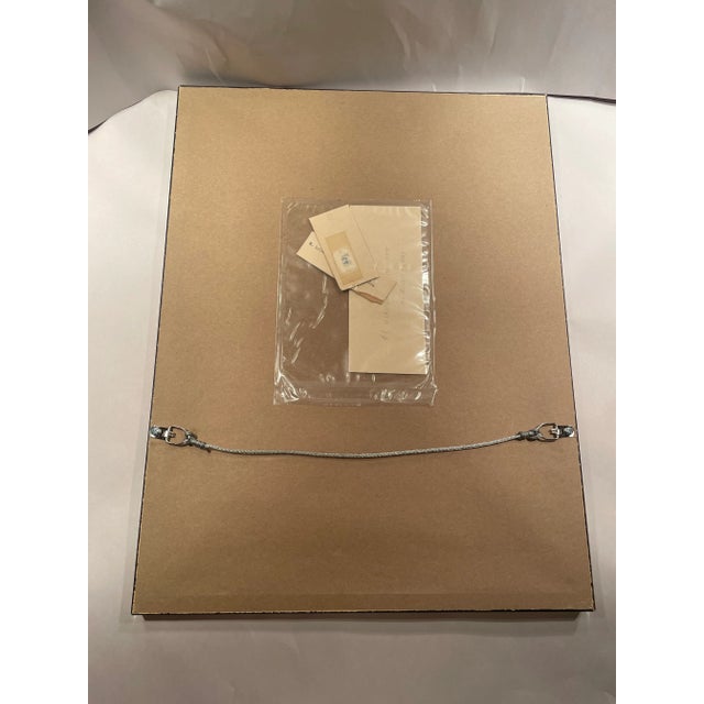 Blue 19th Century Utagawa Hiroshige Woodblock Print of Oi River Ferry, Framed For Sale - Image 8 of 13